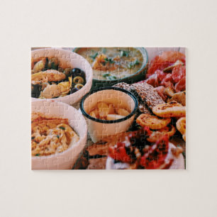 Puzzle Yummy Food Festiter Platter Fromage Olives