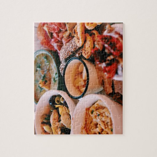 Puzzle Yummy Food Festiter Platter Fromage Olives (Vertical)