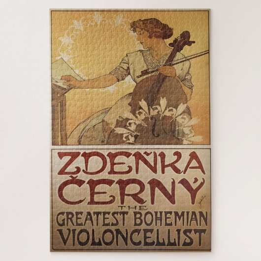 Puzzle Zdenka Černý par Alphonse Mucha (Vertical)