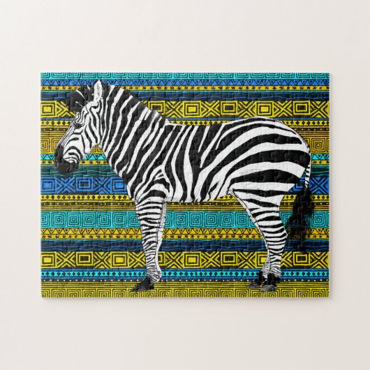 Puzzle Zebra 11x14 pour les personnes aveugles (Horizontal)
