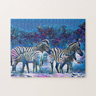 Puzzle Zebra africa namibia nature