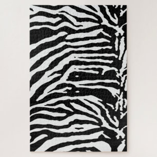 Puzzle Zebra Camouflage Motif artistique noir et blanc
