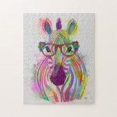 Puzzle Zebra Rainbow Splash (Vertical)