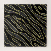 Puzzle Zebra Stripes : Abstrait Monochrome Sans Seamless. (Horizontal)