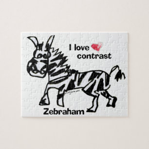 Puzzle Zebraham - J'aime le contraste