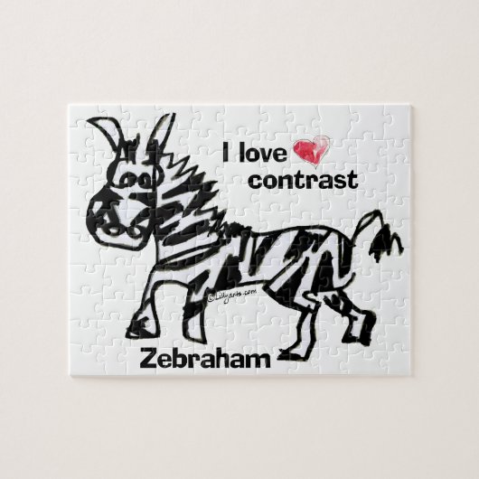 Puzzle Zebraham - J'aime le contraste (Horizontal)