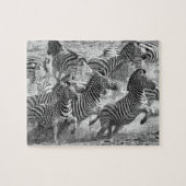 Puzzle Zebras running (Horizontal)