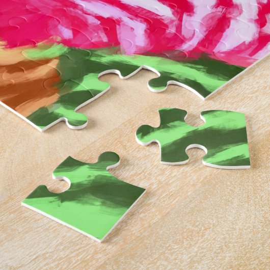 puzzle zèbre coloré (Côté)