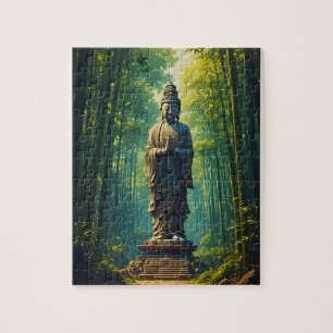 Puzzle Zen dans la forêt de bambou