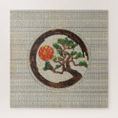 Puzzle Zen Enso Circle et Bonsai Tree Mosaic (Vertical)
