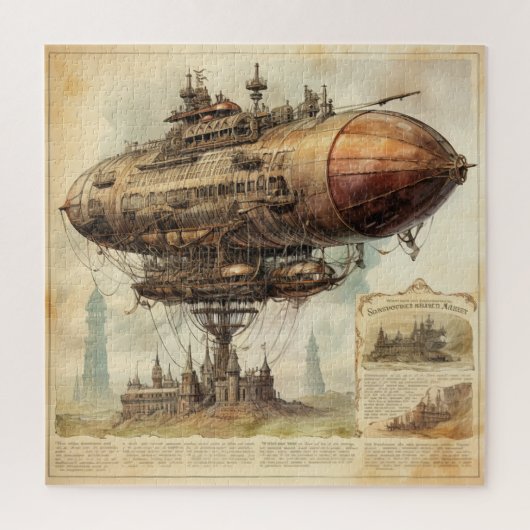 Puzzle Zeppelin Steampunk vintage (10) (Vertical)