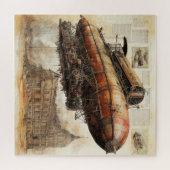 Puzzle Zeppelin Steampunk vintage (3) (Horizontal)