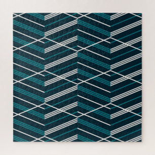 Puzzle zigzag Abstrait : élégant vintage géométrique.