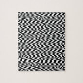 Puzzle Zigzag Abstrait noir et blanc (Vertical)
