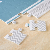 Puzzle ZigZag gris simple (Côté)