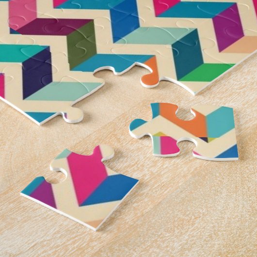 Puzzle - Zigzag multicolore (Côté)