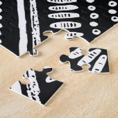 Puzzle Zigzag Stripes : Ethnique Dessinée À La Main (Côté)