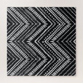 Puzzle Zigzag Stripes : Ethnique Dessinée À La Main (Horizontal)