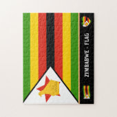 Puzzle Zimbabwe Drapeau & Zimbabwe Pays / Zimbabwe (Vertical)