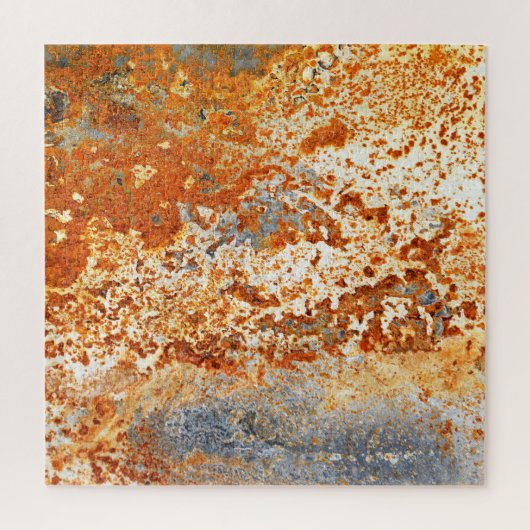 Puzzle zinc rouillé : arrière - plan de texture grunge. (Vertical)