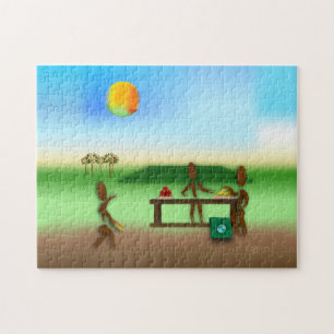 Puzzle Zinglees ~ Marché des fermiers