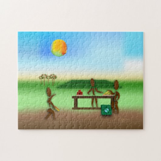 Puzzle Zinglees ~ Marché des fermiers (Horizontal)