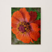Puzzle Zinnia Orange Fleur Sauvage Nature Florale (Vertical)