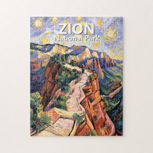 Puzzle Zion Angels Landing Sentier de Randonnée Coloré Va