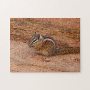 Puzzle Zion Chipmunk sur Red Rocks