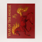 Puzzle Zodiac Chinese New Year 2026 Yang Fire Horse (Vertical)
