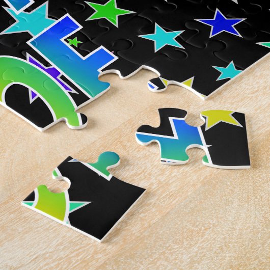 Puzzle "ZOE" First Name, Fun "HAPPY BIRTHDAY" (Côté)