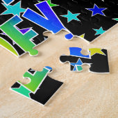 Puzzle "ZOEY" Prénom, Amusant "HEUREUX ANNIVERSAIRE" (Côté)