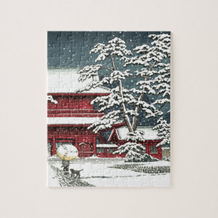 Puzzle "Zojoji dans la neige" de Kawase Hasui 川 瀬 巴