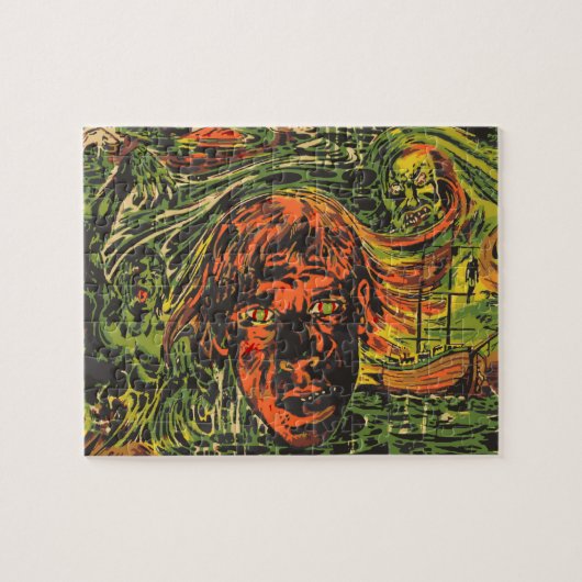 Puzzle Zombies d'Halloween vintage, Art de rue Grafitti (Horizontal)