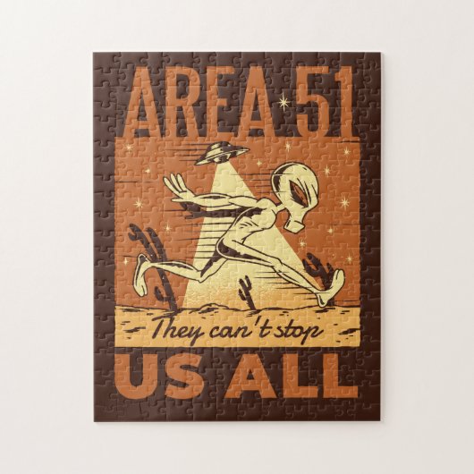 Puzzle Zone 51 Alien : Ils ne peuvent pas nous arrêter to (Vertical)