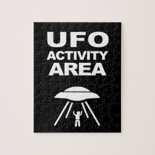 Puzzle zone d'activité UFO, conception geek