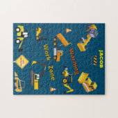 Puzzle Zone de travail d'avertissement de construction av (Horizontal)