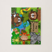 Puzzle Zoo personnalisé pour enfant (Vertical)