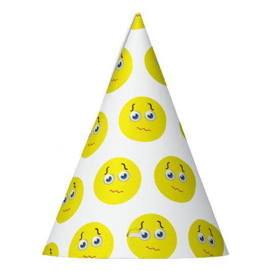 Puzzled Verwarde Emoji Party Feesthoedjes (Links)