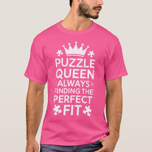 Puzzler Puzzles Funny Jigsaw Puzzle T-shirt (Voorkant)