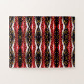 Puzzles Abstrait Rouge Noir Blanc (Horizontal)