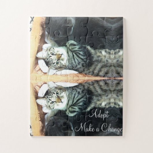 Puzzles Adopt Make a Change (Vertical)