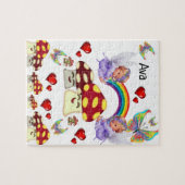 Puzzles Ange Blanc Champignons Papillon (Horizontal)