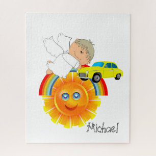 Puzzles Angel Sun Rainbow Cars Legpuzzel