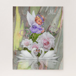 Puzzles Angel White Swans