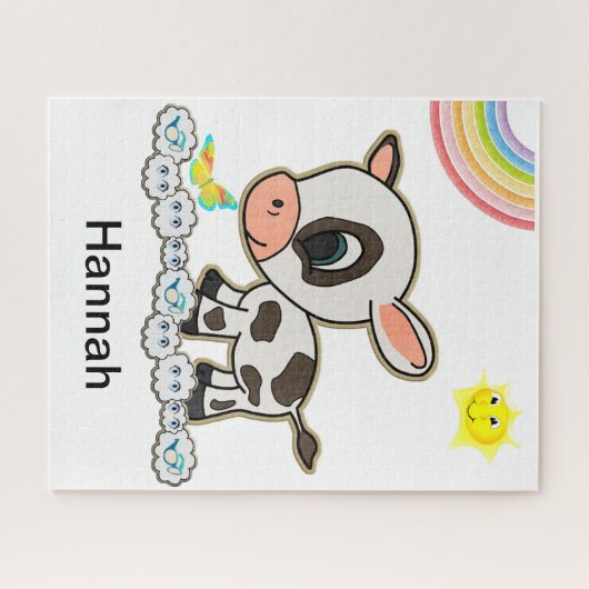 Puzzles Arc-en-ciel Nuages Vache Soleil (Horizontal)