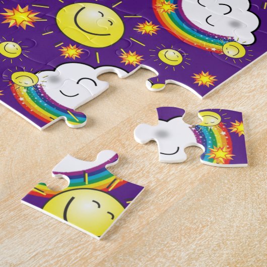 Puzzles Arcs-en-ciel Nuages Étoiles solaires (Côté)