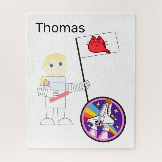 Puzzles Astronaut Cat Legpuzzel (Verticaal)