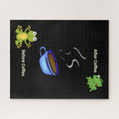 Puzzles avant après les grenouilles à café (Horizontal)