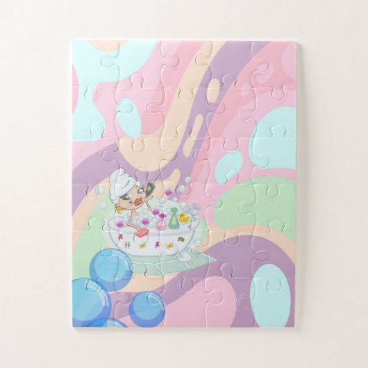 Puzzles Baby shower Pastel (Vertical)